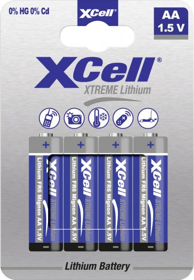 XCELL Xtreme FR6/L91 Pile LR6 (aa) lithium 1.5 v 4 pc(s) - 
