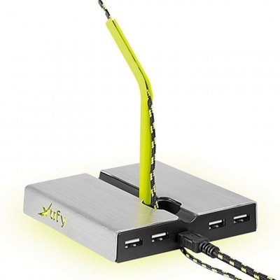 XTRFY  b1 maus bungee mit led und usb-hub - silber