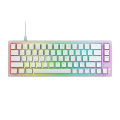 CHERRY XTRFY K5V2 mecanique personnalisable - format 65% - Switches Hot Swap  MX2A Red - Blanc