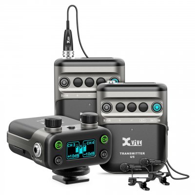 X VIVE Xvive U5 SET T2 syst&egrave;me micro cravate sans fil 2 canaux