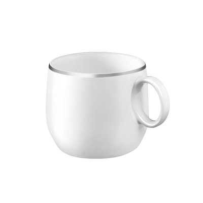 MEDARD DE NOBLAT Yaka Argentic - Coffret 6 tasses caf&eacute; & th&eacute; Blanc M&eacute;dard de Noblat