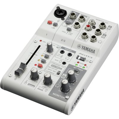 YAMAHA  AG03MK2W table de mixage live streaming