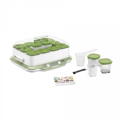 SEB Yaourti&egrave;re  12 pots Multi Delices Express et Vegetal YG661310 Vert