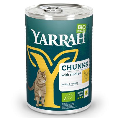 YARRAH  Bio 24 x 400/405 g - Chunks : poulet bio en sauce - 405 g