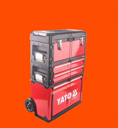 YATO  - Coffret d'outil modulaire sur roues avec 3 parties - YT-09101
