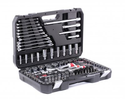 YATO  jeu de cl&eacute;s &agrave; cliquet 120 pi&egrave;ces yt-38801 408096