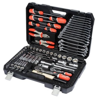 YATO  Kit de cl&eacute;s &agrave; cliquet 109 pi&egrave;ces YT-38891
