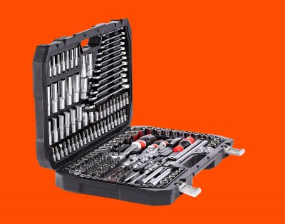 YATO  kit de cl&eacute;s &agrave; cliquet 216 pi&egrave;ces yt-38841 408098