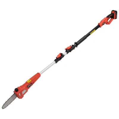 YATO  - Tron&ccedil;onneuse t&eacute;lescopique avec batterie Li-Ion 2,0Ah 18 v Rouge