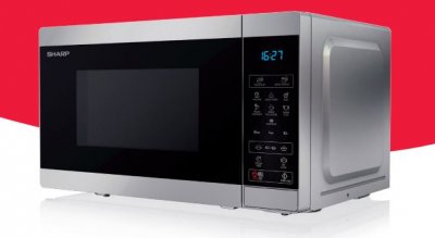SHARP YC-MS02ES Micro-ondes noir, argent, blanc 800 w - 