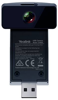 YEALINK  CAM50 Cam&eacute;ra de vid&eacute;o-conf&eacute;rence 2 MP Noir 1280 x 720 CAM50