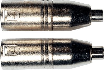 YELLOW CABLE  - Adaptateurs RCA FEMELLE / XLR MALE X 2 - AD21