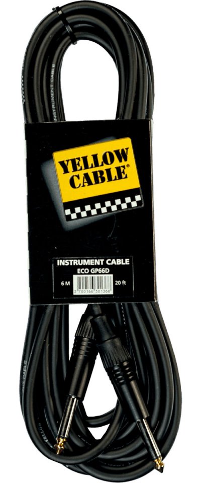 YELLOW CABLE  - Cables jack jack CORDON PROFILE J/J DIAM.6/6M - GP66D