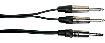 YELLOW CABLE  Cordon 2 Jack Jack St&eacute;r&eacute;o 3 M