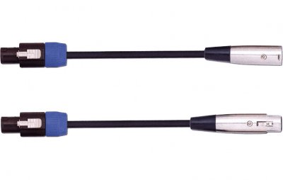 YELLOW CABLE  Cordon HP XLR Fem. Speakon 9 M C&acirc;bles HP