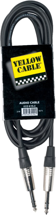 YELLOW CABLE  Cordon Jack St&eacute;r&eacute;o Jack St&eacute;r&eacute;o 3 M