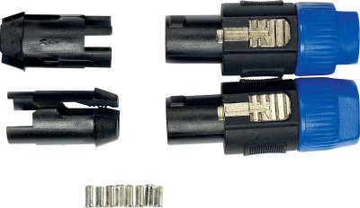 YELLOW CABLE  - Eco Sp-M - Adaptateur Speakon M&acirc;le 4 Points.