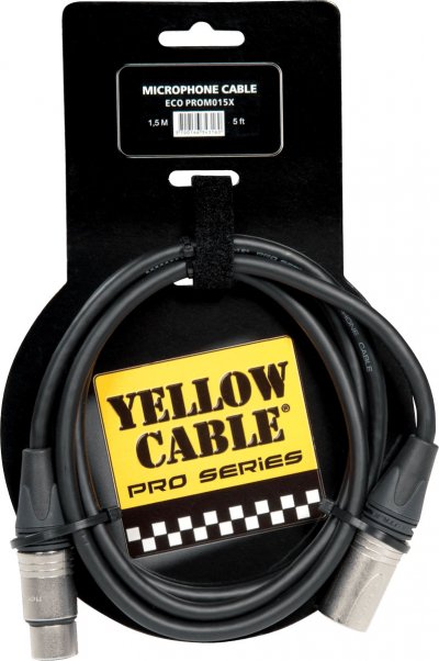 YELLOW CABLE  Prom015x - C&acirc;ble Xlr M&acirc;le/Xlr Femelle Neutrik 1.5m