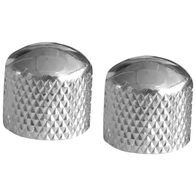 YELLOW PARTS  Ez1223c Boutons D&ocirc;me Chrom&eacute;s Pour Guitare Et Basse (2 Pi&egrave;ces)