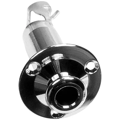 YELLOW PARTS  Ez1391 Jack Attache Courroie Chrome (Type Takamine) Pour Guitare Acoustique