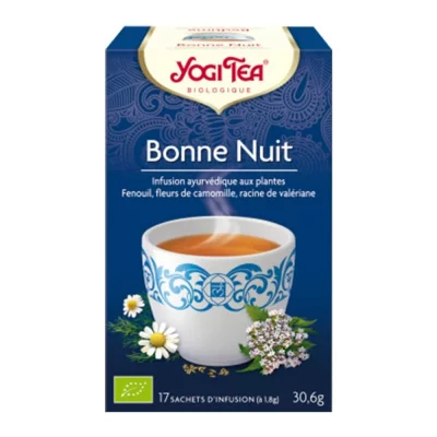 YOGI TEA  Bonne Nuit - Infusion Ayurv&eacute;dique Aux Plantes -17 Sachets