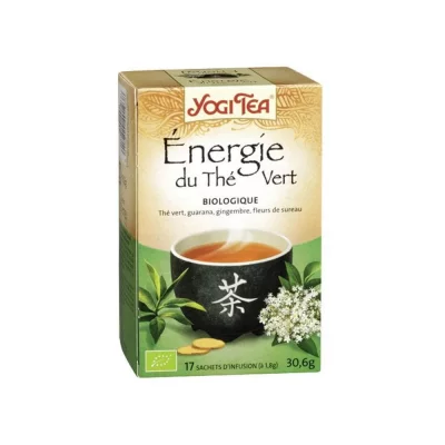 YOGI TEA  Energie du Th&eacute; Vert 17 Sachets Lot de 3
