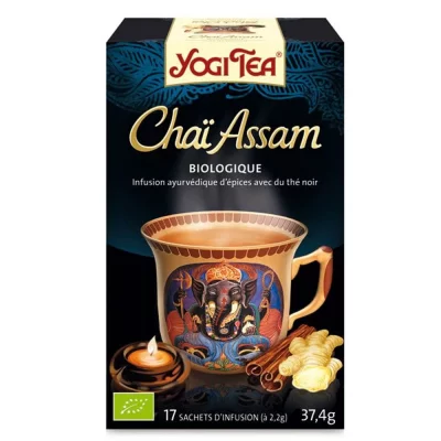 YOGI TEA  Infusion Bio Cha&iuml; Assam 17 sachets 37,4g