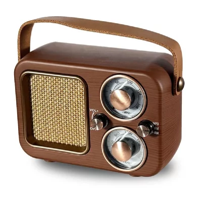 YONIS  1200mAh - Enceinte sans fil Bluetooth fonction radio - Bois