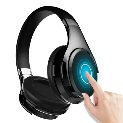 YONIS  Casque Audio Bluetooth Sans Fil Haute Qualit&eacute; Noir