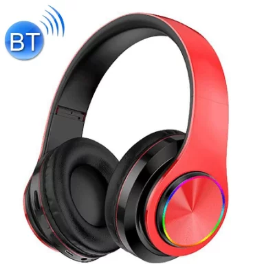 YONIS  Casque Bluetooth V5.0 - Rouge