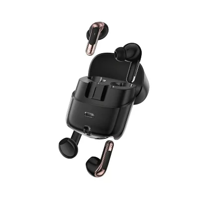 YONIS  Ecouteurs Bluetooth gamer - Noir