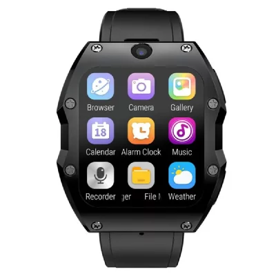 YONIS  Montre 4G &Eacute;tanche - Noir
