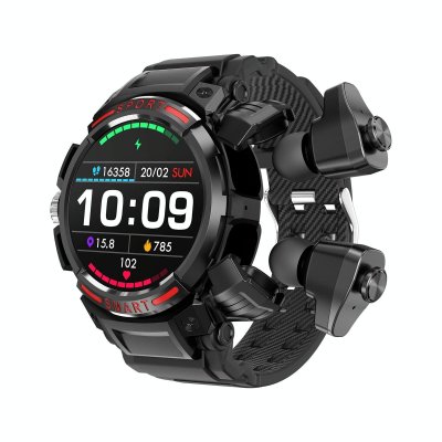 YONIS  Montre Connect&eacute;e 2en1 Bluetooth 5.2 IP67 Autonomie 50j