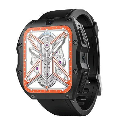 YONIS  Montre Connect&eacute;e 4G &Eacute;tanche IP68 Dual Cam&eacute;ra