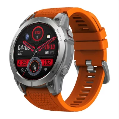 YONIS  Montre Connect&eacute;e AMOLED GPS &Eacute;tanche Orange