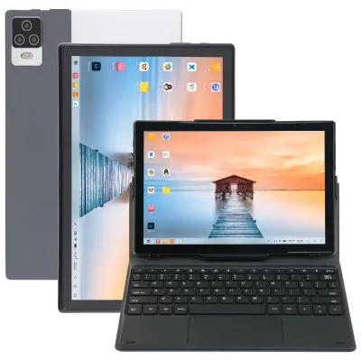 YONIS  Tablette 10,1'' Android 4G avec Clavier + SD 128Go Argent