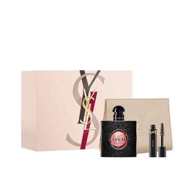 YVES SAINT LAURENT  Black Opium Eau de Parfum 50ml + Mini Lash Clash + Pouch Set