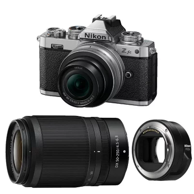 NIKON Z fc + Z 16-50 Silver + Z 50-250 + Adaptateur FTZ II