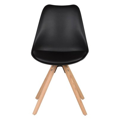 Zago - 2 Chaises Cross noires - 54x49x83 cm