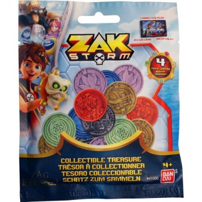 BANDAI Zak Storm - Tr&eacute;sor &agrave; collectionner - pack de 4 - 41500