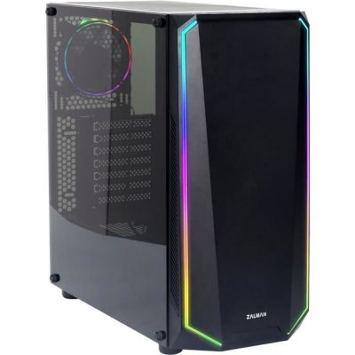 ZALMAN  K1 - Tour - ATX - panneau lat&eacute;ral fen&ecirc;tr&eacute; (verre tremp&eacute;) - pas d'alimentation - USB/Audio 