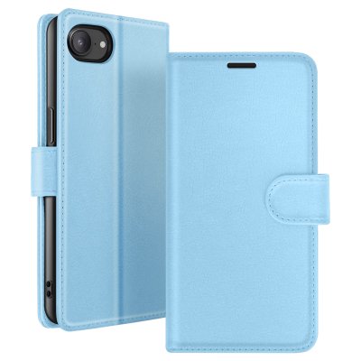 ZANAE Zana&eacute; &Eacute;tui Portefeuille pour iPhone 17e avec Fonction Stand et Languette Magn&eacute;tique Bleu