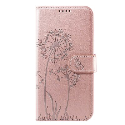 ZANAE Zana&eacute; &Eacute;tui Portefeuille pour iPhone Air Premium Design Fleurs Papillon Rose champagne