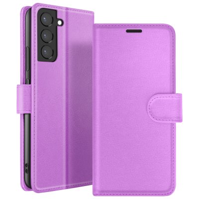 ZANAE Zana&eacute; &Eacute;tui Portefeuille pour Samsung Galaxy S22 Plus Support et Languette Violet
