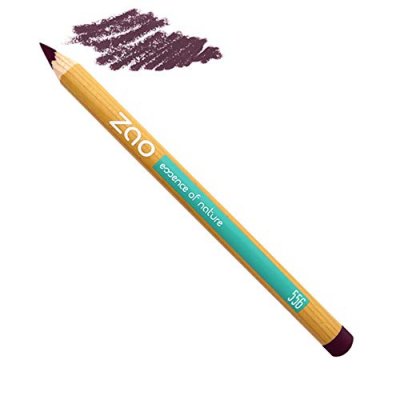 ZAO MAKEUP  Crayon Bio, vegan et rechargeable Prune