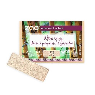 ZAO MAKEUP ZAO - Ombre &agrave; Paupi&egrave;res Ultra Shiny - 270 Champagne - RECHARGE