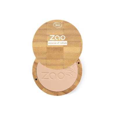 ZAO  - Poudre Compacte Bio / 9 Gr - Couleur : Beige Orang&eacute; n&deg; 302