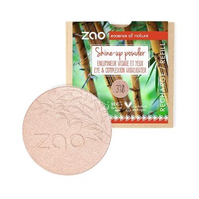 ZAO ESSENCE OF NATURE Zao - Recharge Enlumineur visage et yeux - 310 - Champagne ros&eacute; - 9 g