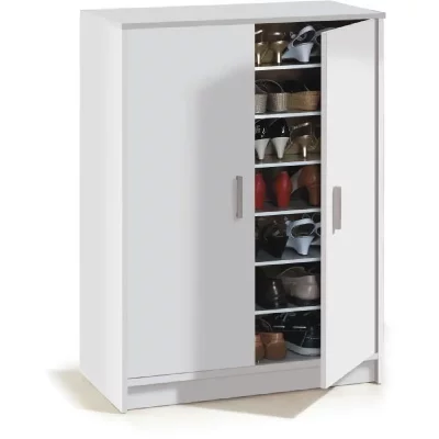 ZAPATO Armoire &agrave; chaussures blanc 101cm