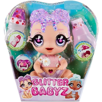 MGA ENTERTAINMENT Zapf Creation 574866EUC - Glitter Babyz Poup&eacute;e Fleur de Lavande